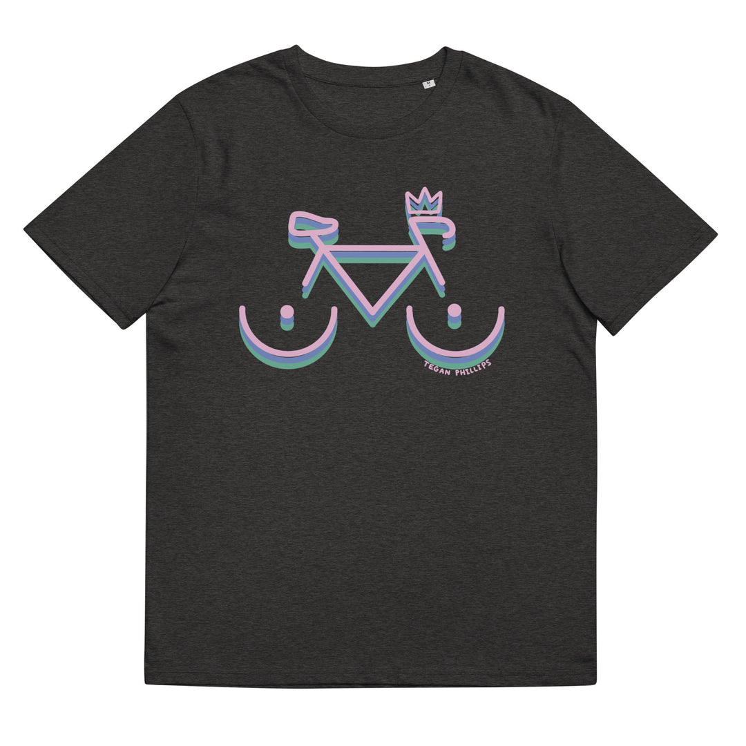 'Bike Rack: Tricolour' Organic Cotton Tee USA - THE FUN SHOP by Tegan