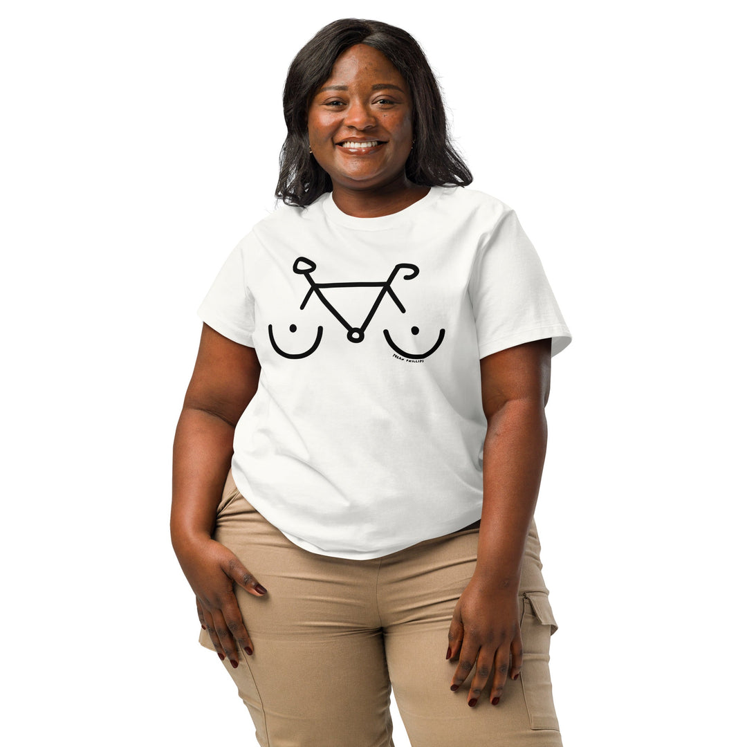 'Bike Rack' Women's Fitted Tee - The Fun Shop by Tegan