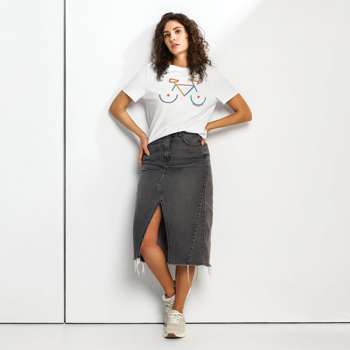 'Bike Rack' Women's Fitted Tee - The Fun Shop by Tegan
