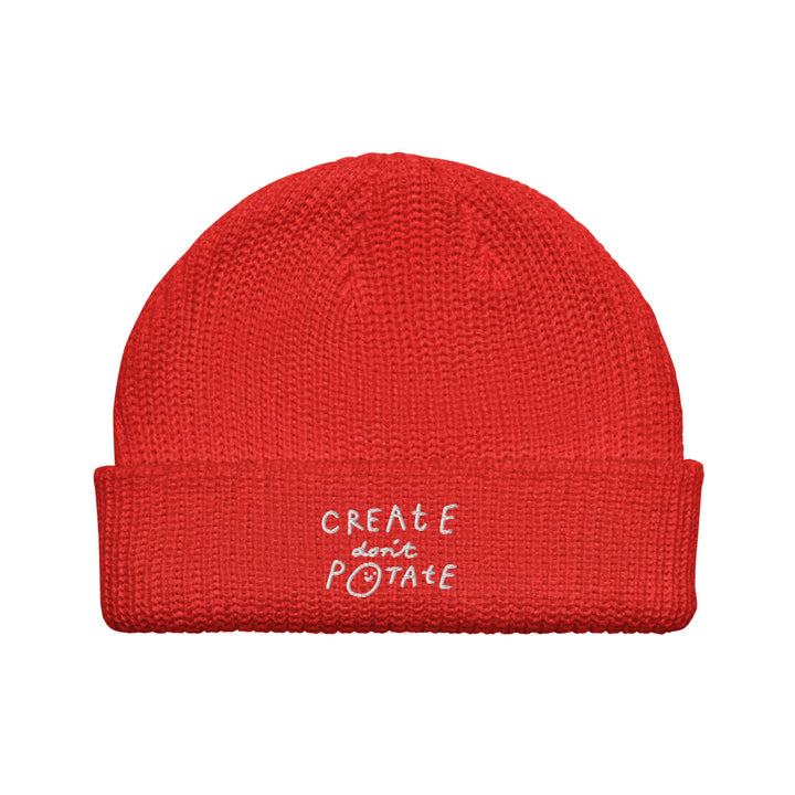 'Create Don't Potate' Fisherman beanie - The Fun Shop by Tegan