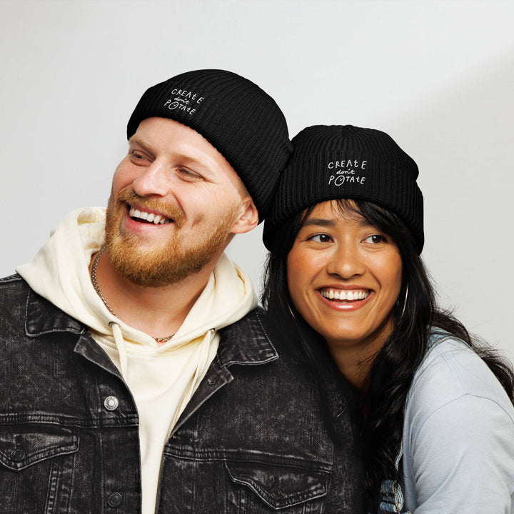 'Create Don't Potate' Fisherman beanie - The Fun Shop by Tegan