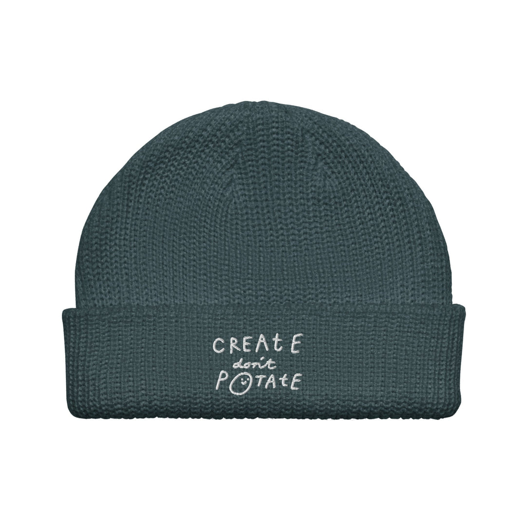 'Create Don't Potate' Fisherman beanie - The Fun Shop by Tegan