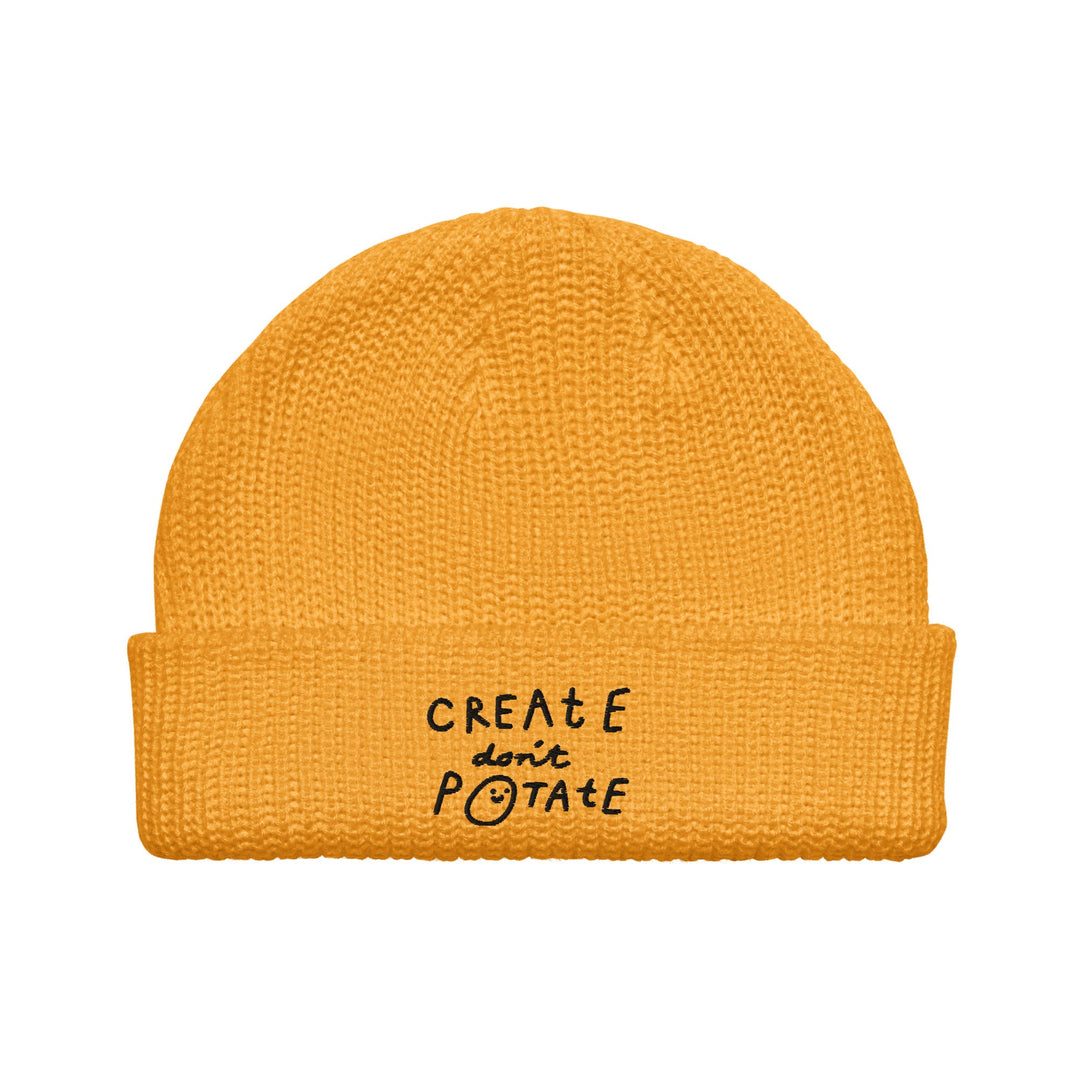 'Create Don't Potate' Fisherman beanie - The Fun Shop by Tegan