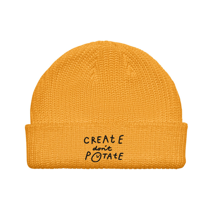 'Create Don't Potate' Fisherman beanie - The Fun Shop by Tegan