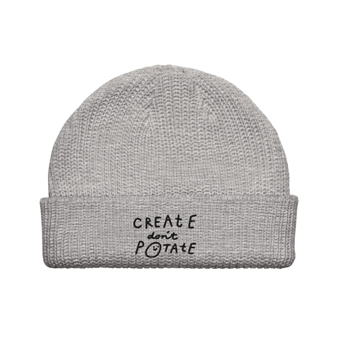 'Create Don't Potate' Fisherman beanie - The Fun Shop by Tegan