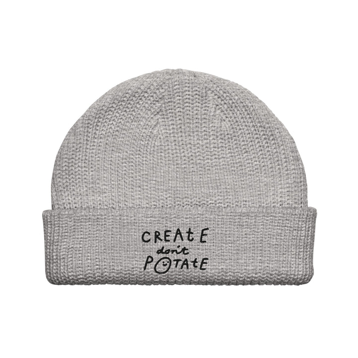 'Create Don't Potate' Fisherman beanie - The Fun Shop by Tegan
