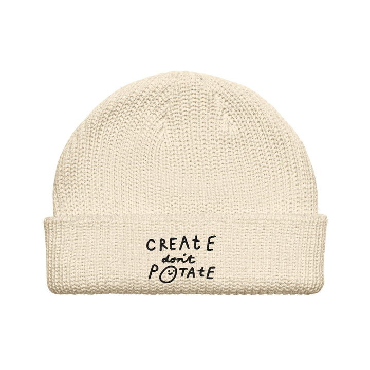 'Create Don't Potate' Fisherman beanie - The Fun Shop by Tegan