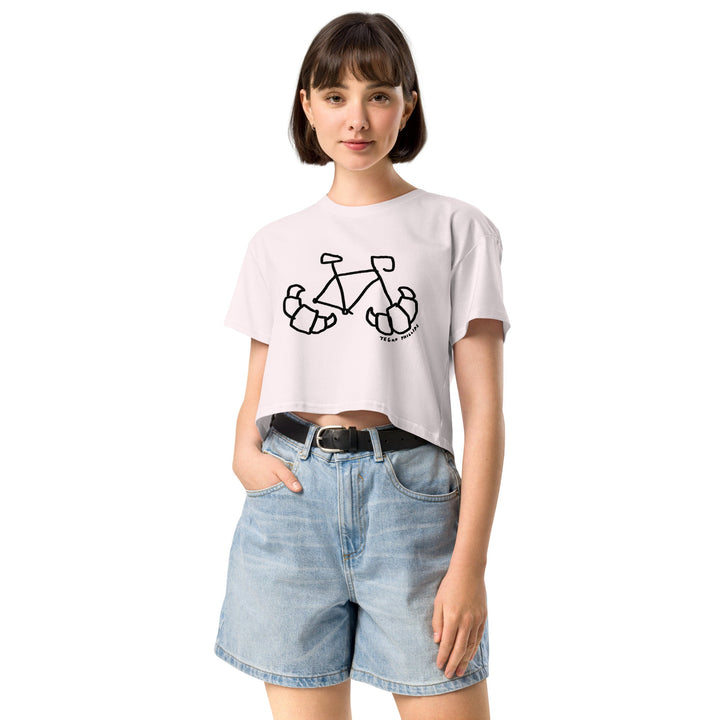 'Croissant Rack' Season of the Femmes crop tee - The Fun Shop by Tegan