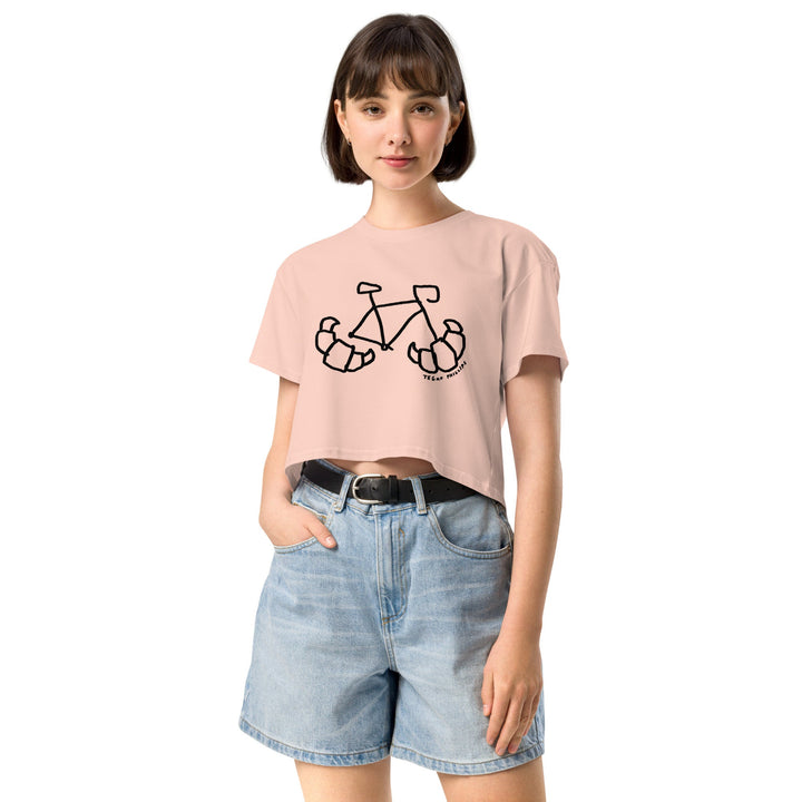 'Croissant Rack' Season of the Femmes crop tee - The Fun Shop by Tegan