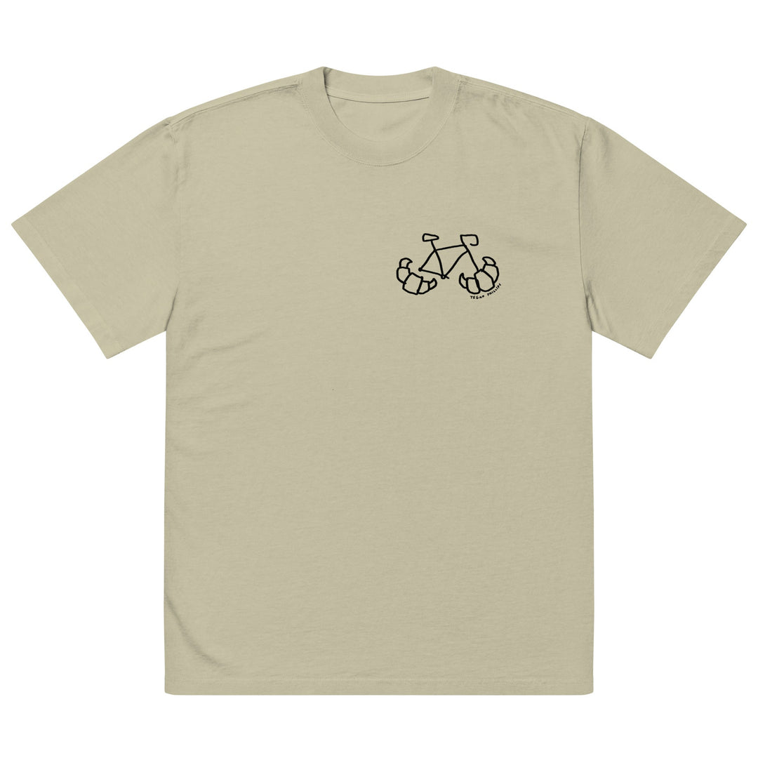 'Croissant Rack' Season of the Femmes Oversized tee - The Fun Shop by Tegan