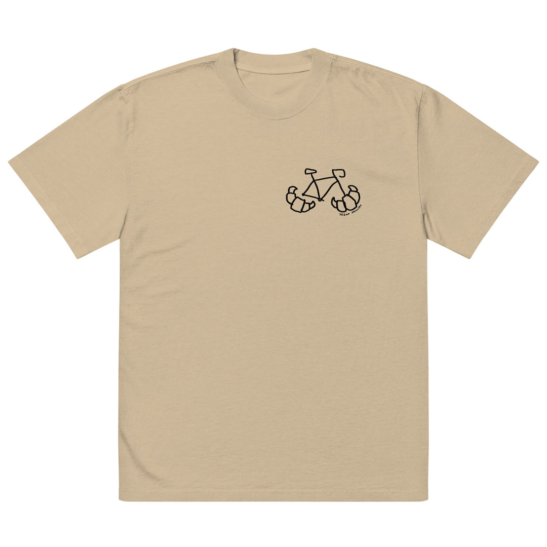 'Croissant Rack' Season of the Femmes Oversized tee - The Fun Shop by Tegan