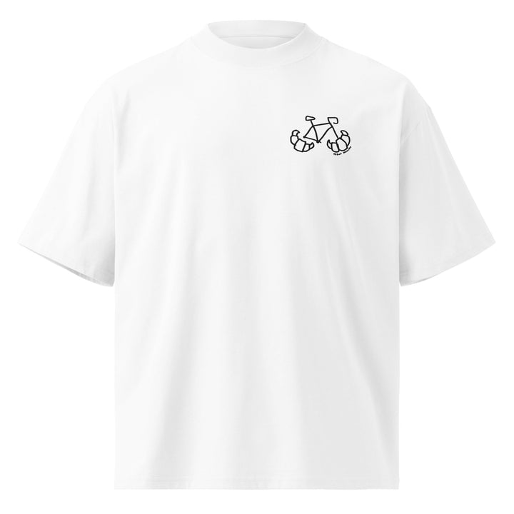 'Croissant Rack' Unisex Organic Oversized High Neck Tee - The Fun Shop by Tegan