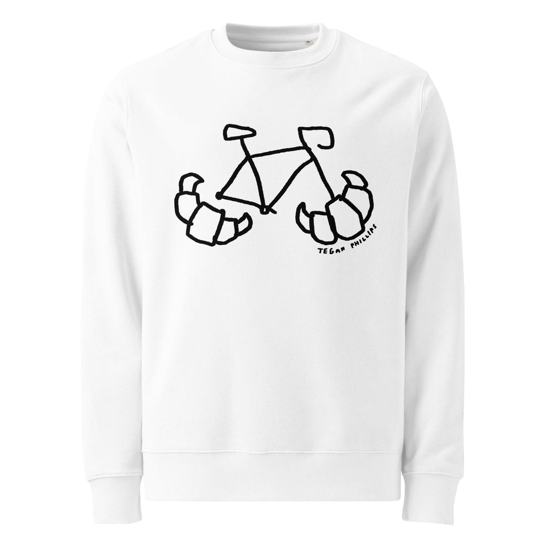 'Croissant Rack' Unisex organic sweatshirt - The Fun Shop by Tegan