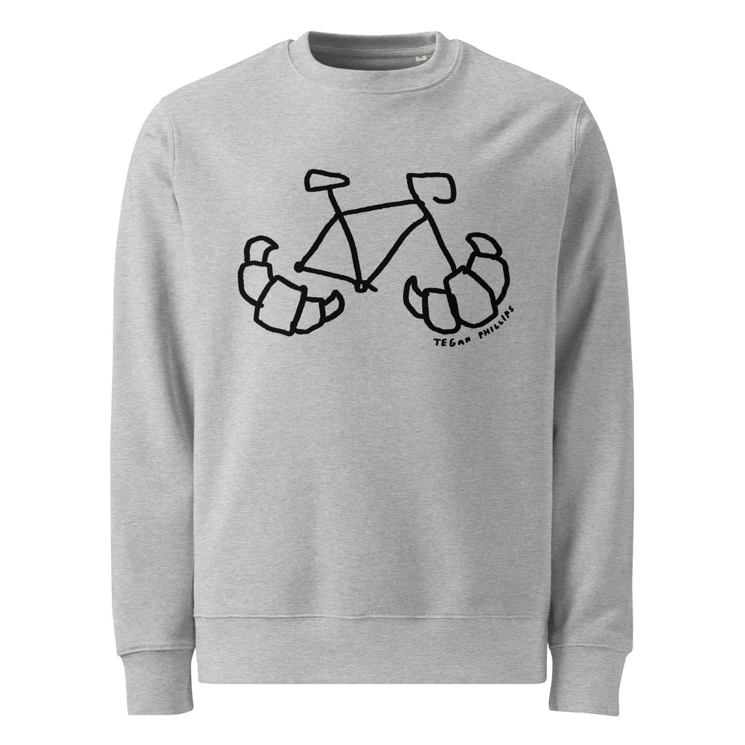 'Croissant Rack' Unisex organic sweatshirt - The Fun Shop by Tegan