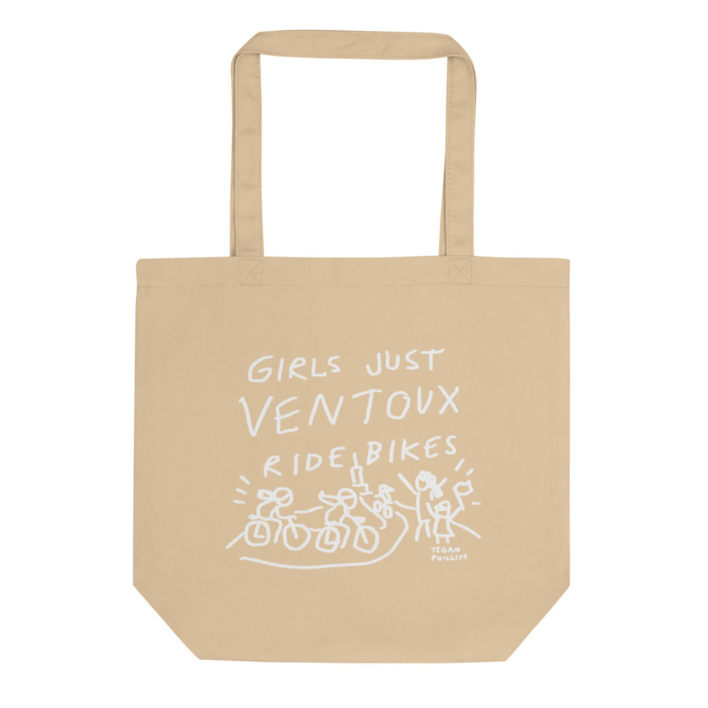 'Girls Just Ventoux Ride Bikes' Femmes Season Eco Tote Bag - The Fun Shop by Tegan