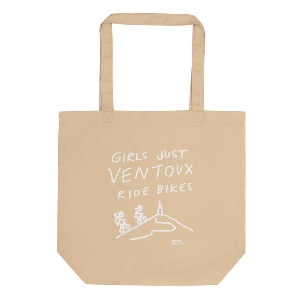 'Girls Just Ventoux Ride Bikes' Femmes Season Eco Tote Bag - The Fun Shop by Tegan