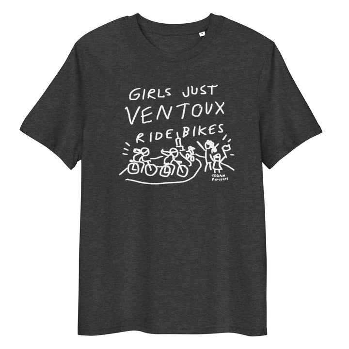 'Girls Just Ventoux Ride Bikes' Femmes Season Unisex Organic Cotton tee - The Fun Shop by Tegan