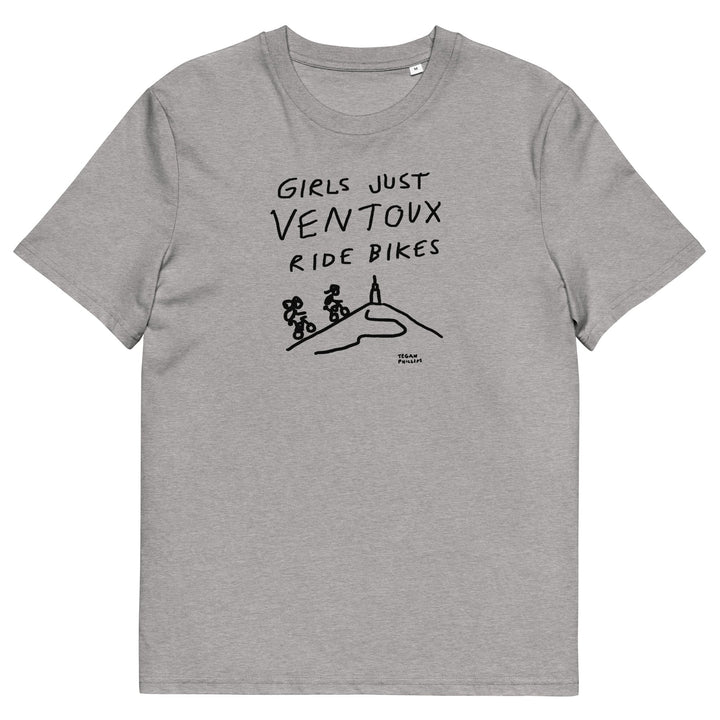 'Girls Just Ventoux Ride Bikes' Femmes Season Unisex Organic Cotton tee - The Fun Shop by Tegan