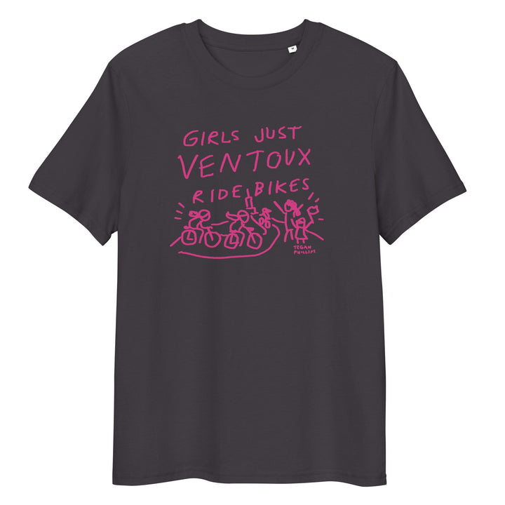'Girls Just Ventoux Ride Bikes' Femmes Season Unisex Organic Cotton tee - The Fun Shop by Tegan