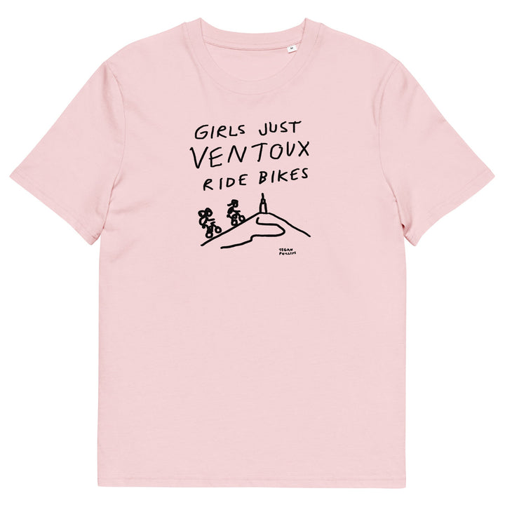'Girls Just Ventoux Ride Bikes' Femmes Season Unisex Organic Cotton tee - The Fun Shop by Tegan