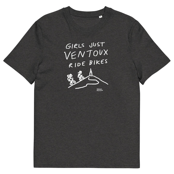 'Girls Just Ventoux Ride Bikes' Femmes Season Unisex Organic Cotton tee - The Fun Shop by Tegan