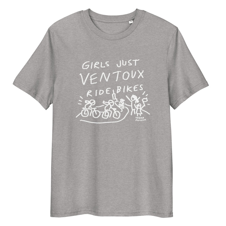 'Girls Just Ventoux Ride Bikes' Femmes Season Unisex Organic Cotton tee - The Fun Shop by Tegan
