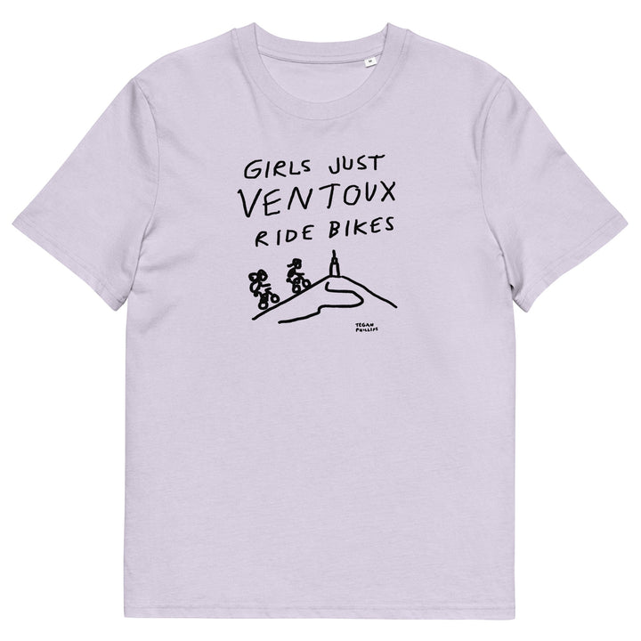 'Girls Just Ventoux Ride Bikes' Femmes Season Unisex Organic Cotton tee - The Fun Shop by Tegan