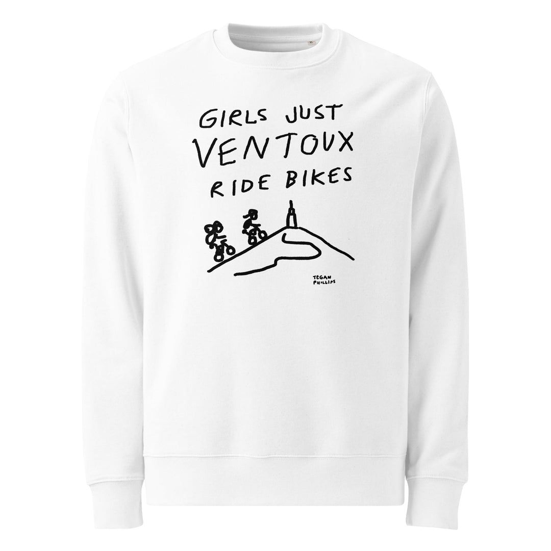 'Girls Just Ventoux Ride Bikes' Femmes Season Unisex organic sweatshirt - The Fun Shop by Tegan