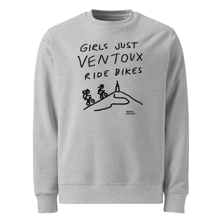 'Girls Just Ventoux Ride Bikes' Femmes Season Unisex organic sweatshirt - The Fun Shop by Tegan