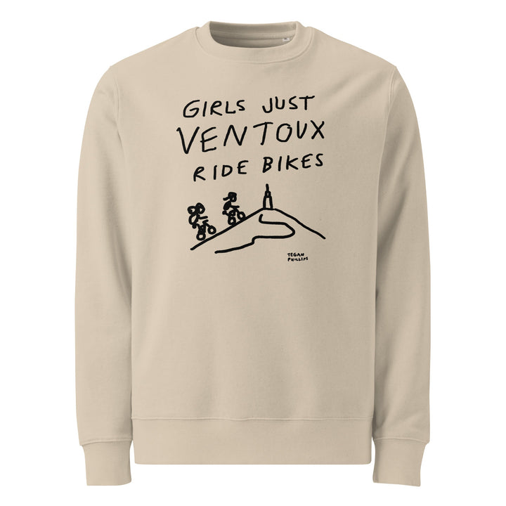 'Girls Just Ventoux Ride Bikes' Femmes Season Unisex organic sweatshirt - The Fun Shop by Tegan