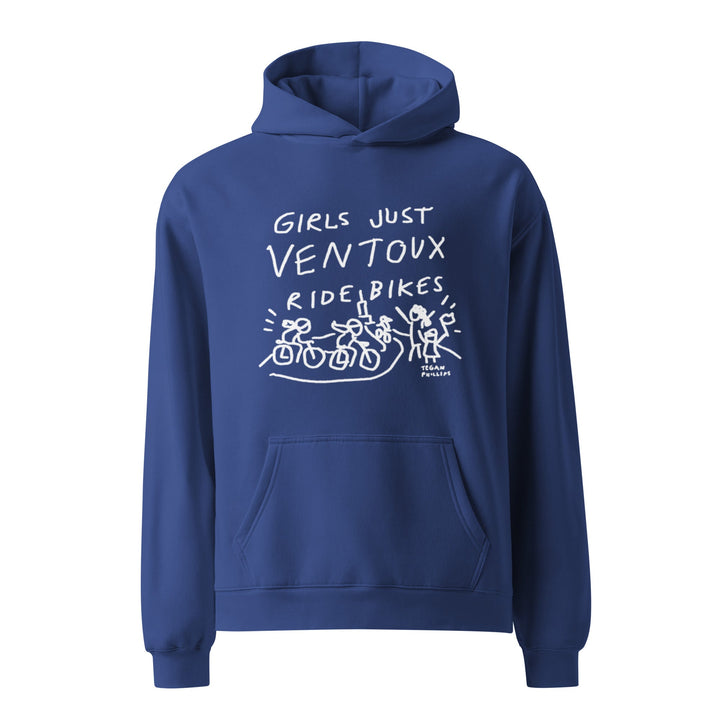 'Girls Just Ventoux Ride Bikes' Femmes Season Unisex oversized hoodie - The Fun Shop by Tegan
