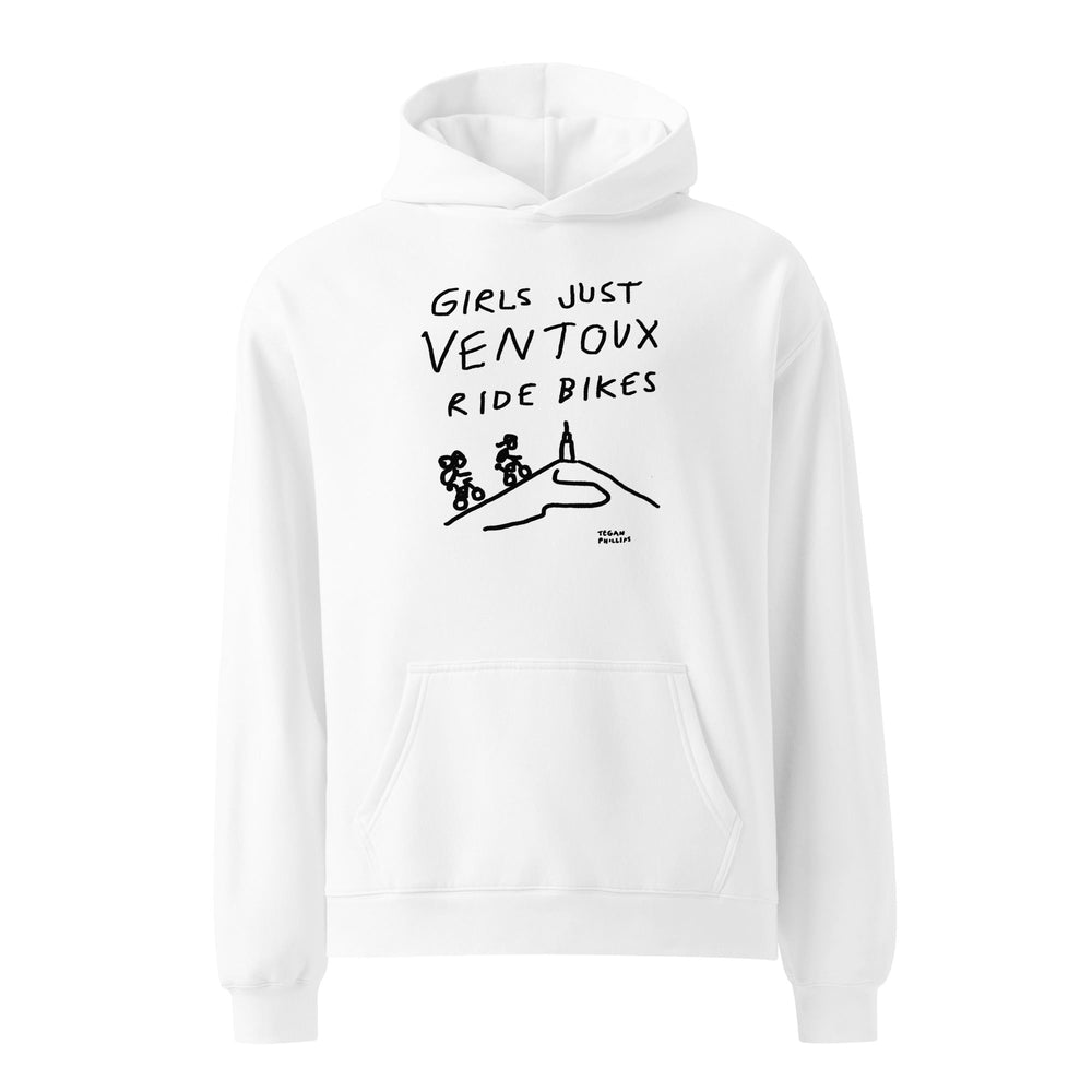 'Girls Just Ventoux Ride Bikes' Femmes Season Unisex oversized hoodie - The Fun Shop by Tegan