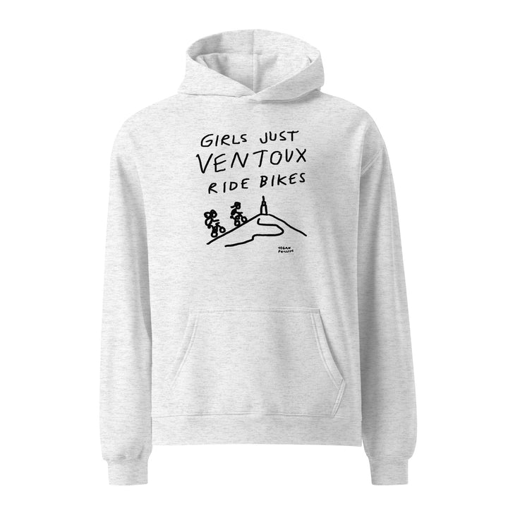 'Girls Just Ventoux Ride Bikes' Femmes Season Unisex oversized hoodie - The Fun Shop by Tegan