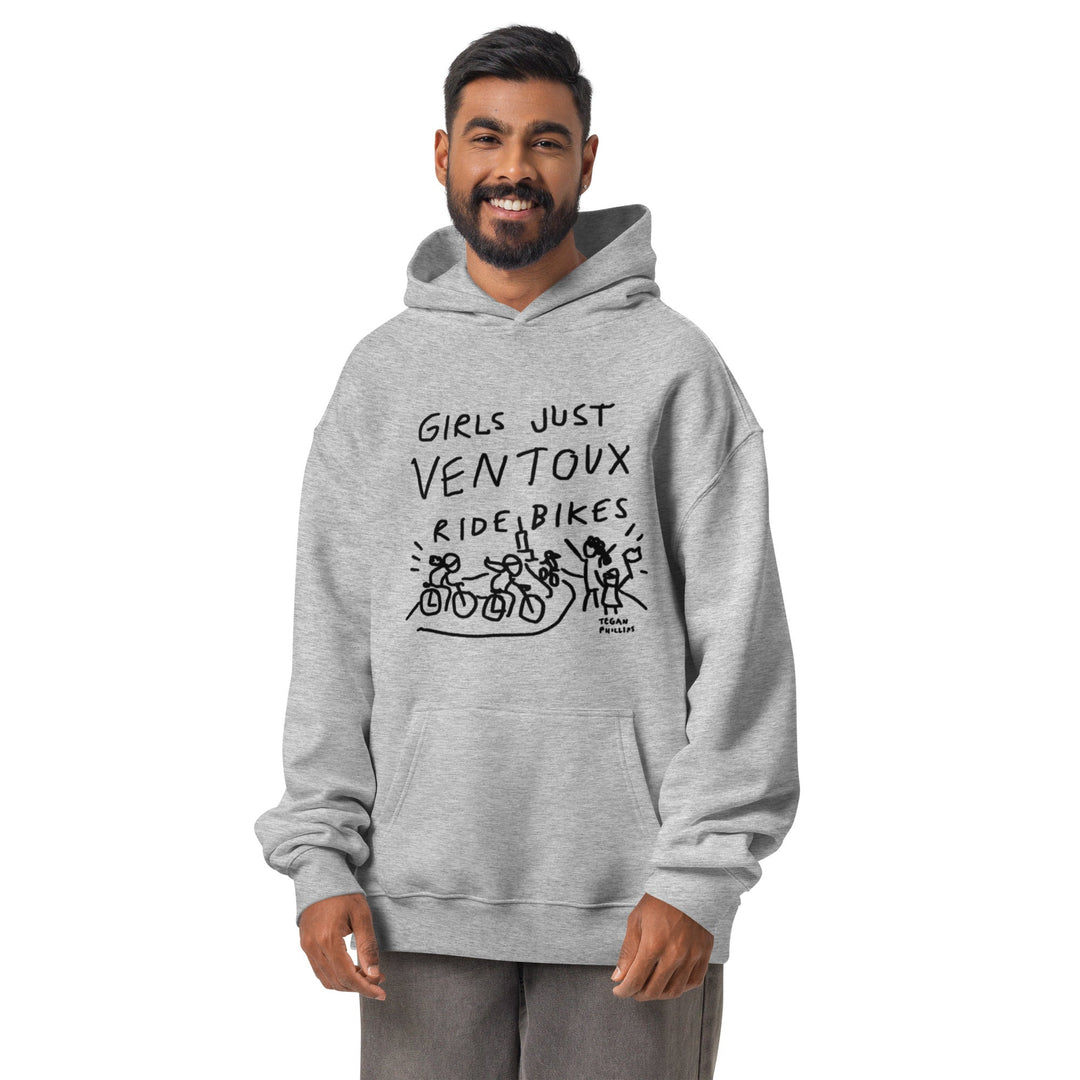 'Girls Just Ventoux Ride Bikes' Femmes Season Unisex oversized hoodie - The Fun Shop by Tegan