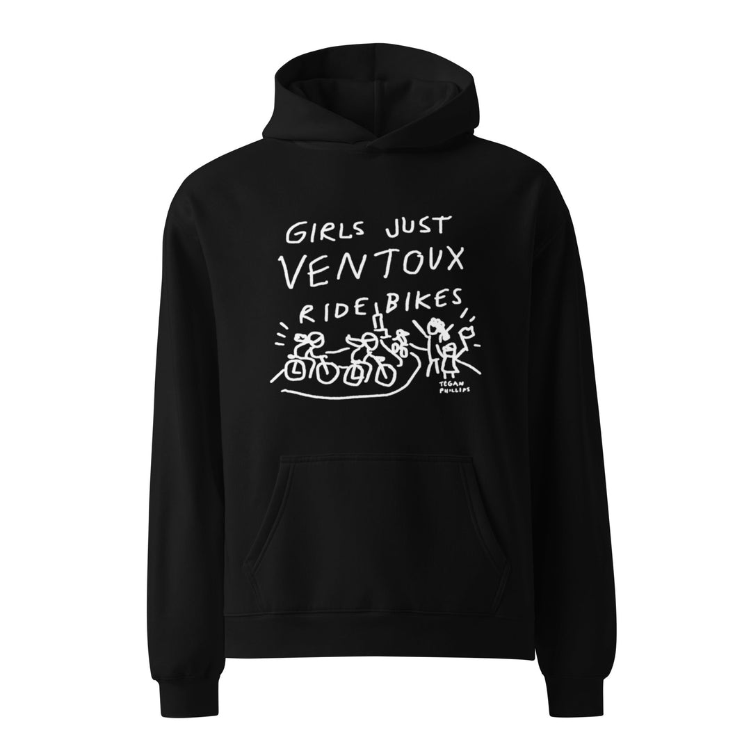 'Girls Just Ventoux Ride Bikes' Femmes Season Unisex oversized hoodie - The Fun Shop by Tegan