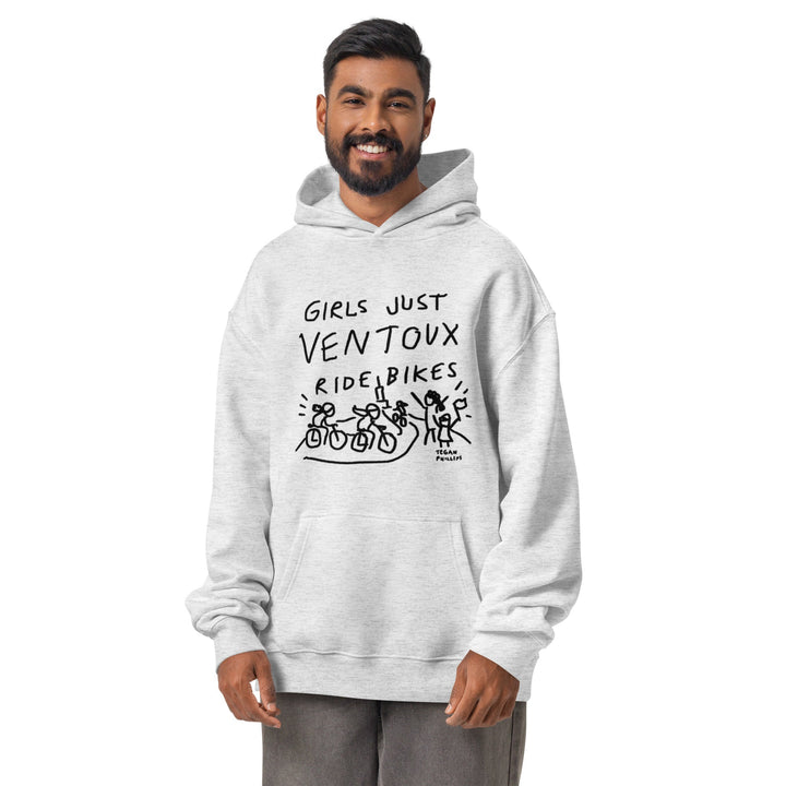 'Girls Just Ventoux Ride Bikes' Femmes Season Unisex oversized hoodie - The Fun Shop by Tegan