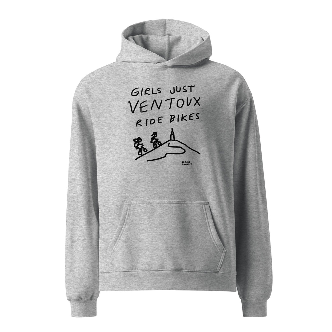 'Girls Just Ventoux Ride Bikes' Femmes Season Unisex oversized hoodie - The Fun Shop by Tegan