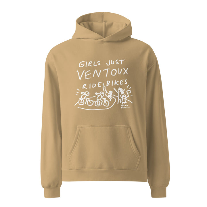 'Girls Just Ventoux Ride Bikes' Femmes Season Unisex oversized hoodie - The Fun Shop by Tegan