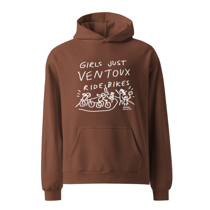 'Girls Just Ventoux Ride Bikes' Femmes Season Unisex oversized hoodie - The Fun Shop by Tegan