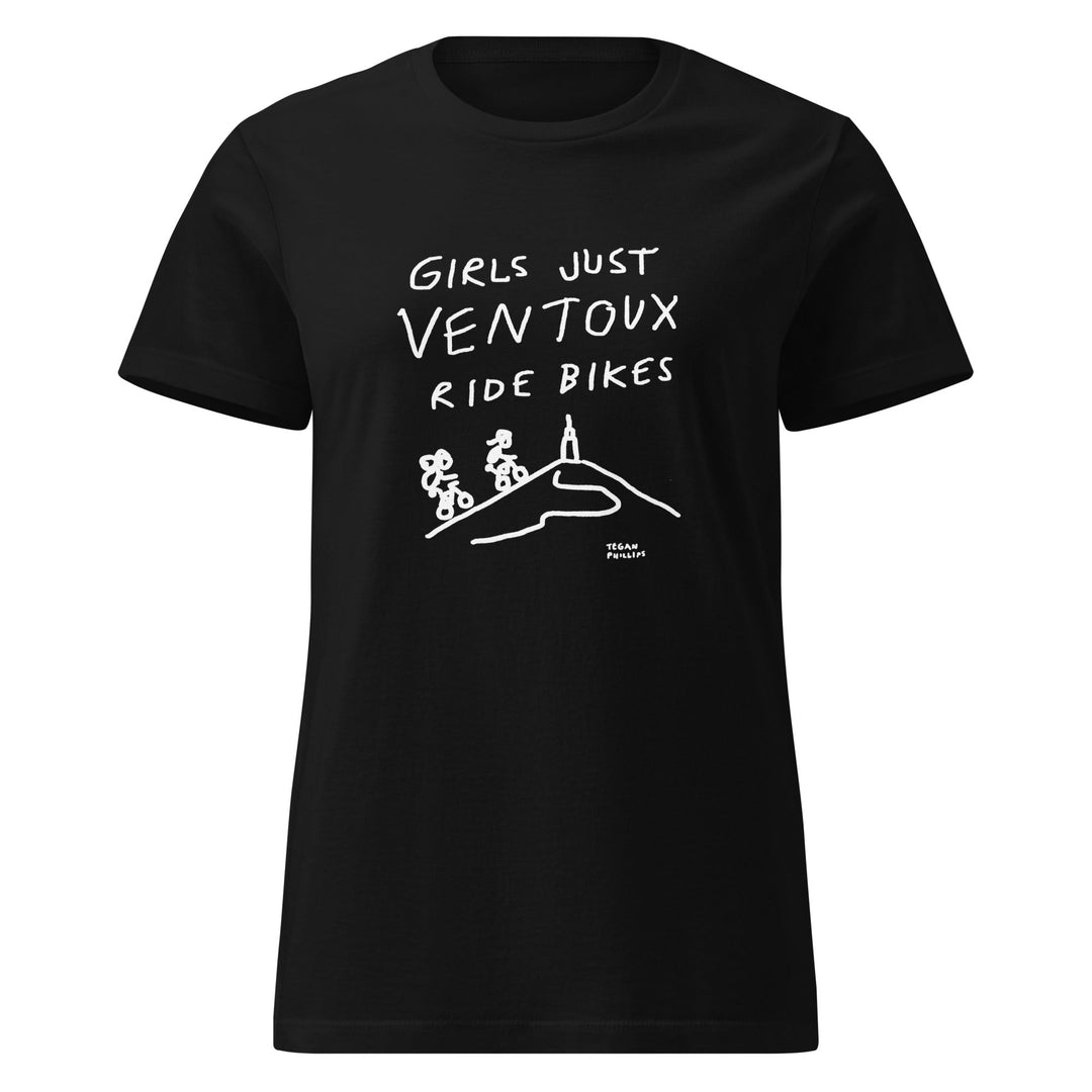 'Girls Just Ventoux Ride Bikes' Season of the Femmes Women’s Fitted tee - The Fun Shop by Tegan