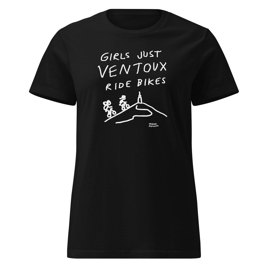 'Girls Just Ventoux Ride Bikes' Season of the Femmes Women’s Fitted tee - The Fun Shop by Tegan