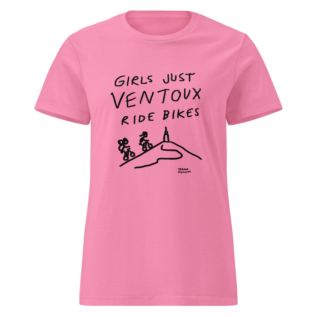'Girls Just Ventoux Ride Bikes' Season of the Femmes Women’s Fitted tee - The Fun Shop by Tegan