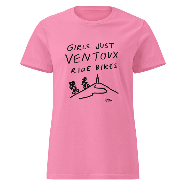 'Girls Just Ventoux Ride Bikes' Season of the Femmes Women’s Fitted tee - The Fun Shop by Tegan