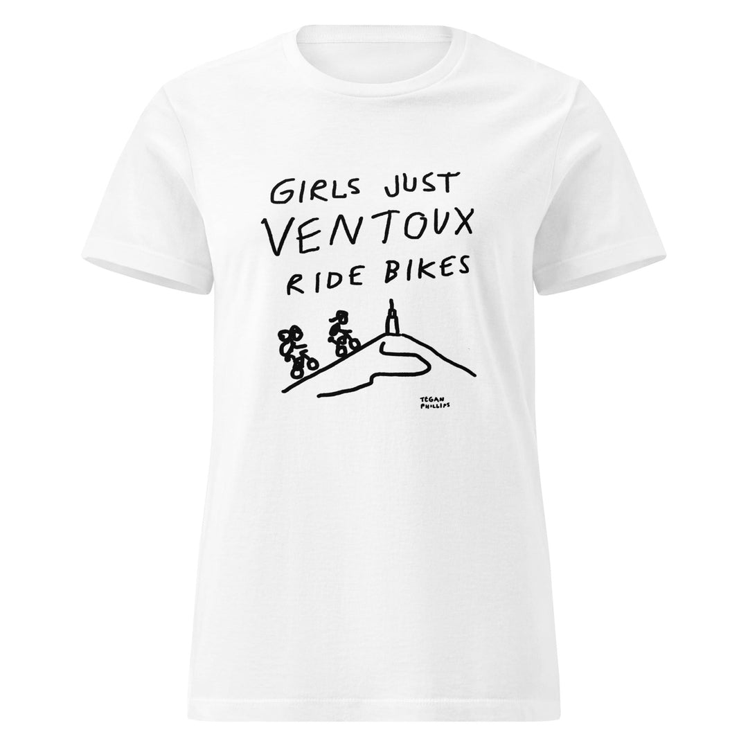 'Girls Just Ventoux Ride Bikes' Season of the Femmes Women’s Fitted tee - The Fun Shop by Tegan