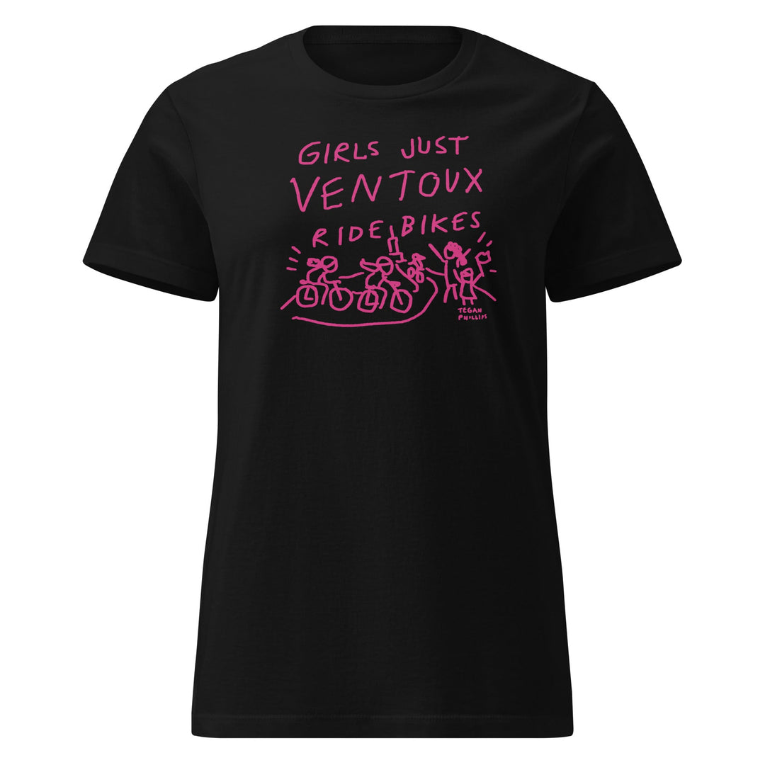 'Girls Just Ventoux Ride Bikes' Season of the Femmes Women’s Fitted tee - The Fun Shop by Tegan