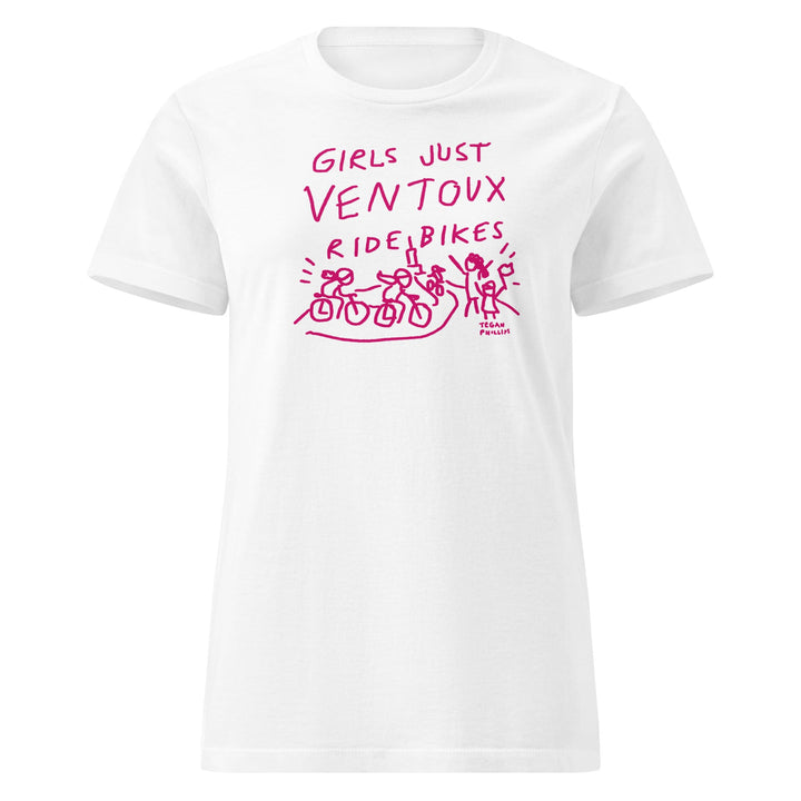 'Girls Just Ventoux Ride Bikes' Season of the Femmes Women’s Fitted tee - The Fun Shop by Tegan