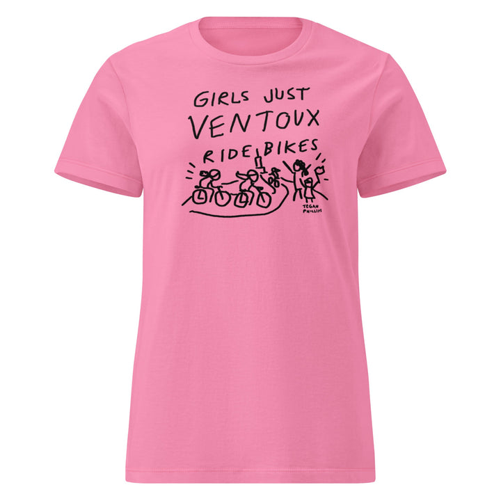 'Girls Just Ventoux Ride Bikes' Season of the Femmes Women’s Fitted tee - The Fun Shop by Tegan