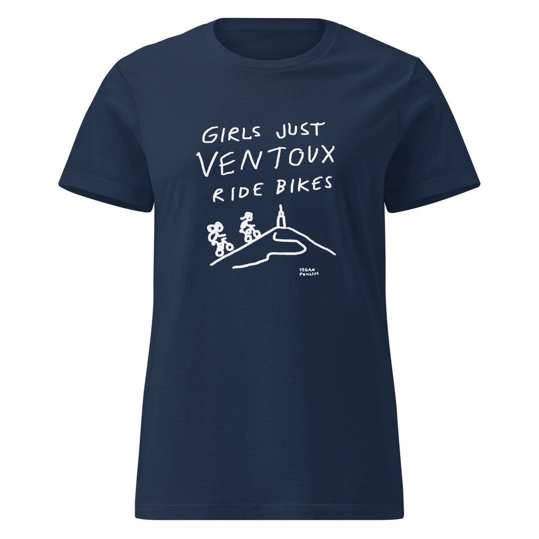 'Girls Just Ventoux Ride Bikes' Season of the Femmes Women’s Fitted tee - The Fun Shop by Tegan
