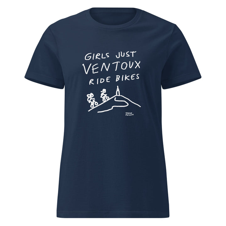 'Girls Just Ventoux Ride Bikes' Season of the Femmes Women’s Fitted tee - The Fun Shop by Tegan