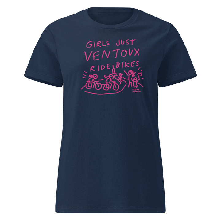 'Girls Just Ventoux Ride Bikes' Season of the Femmes Women’s Fitted tee - The Fun Shop by Tegan